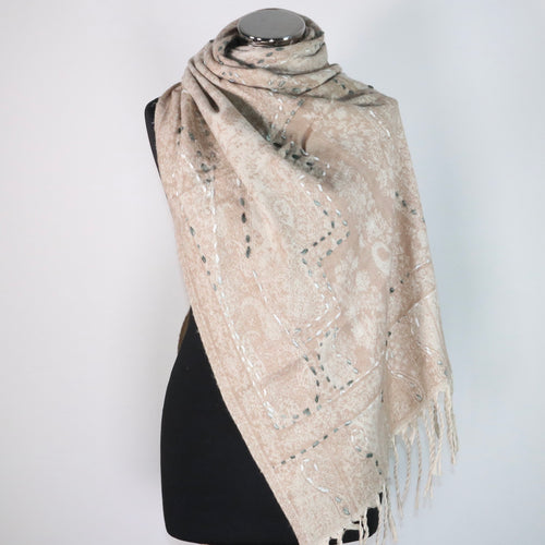 Jennifer Boiled Wool Scarf Wrap - Wholesale