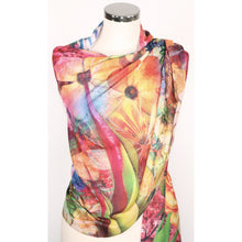 Scarf With Floral Digital Print