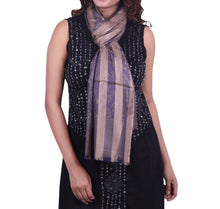 Striped modal scarf