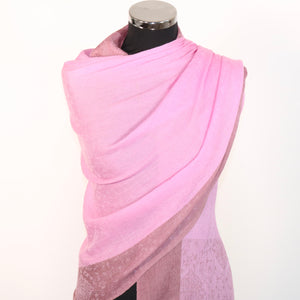 Pink cashmere pashmina