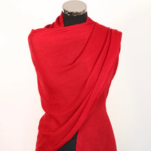 Red cashmere pashmina
