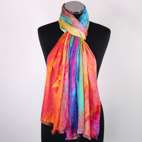 Cassidy Scarf - Tie Dye Effect