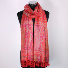 Scarf In Red With Design