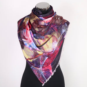Scarf With Digital Floral  Print
