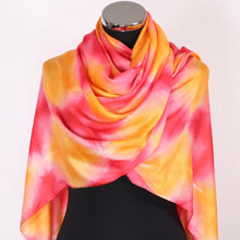 Lilah Scarf With Tie Dye Effect