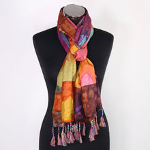Pure Silk Tie Dye Design Scarf